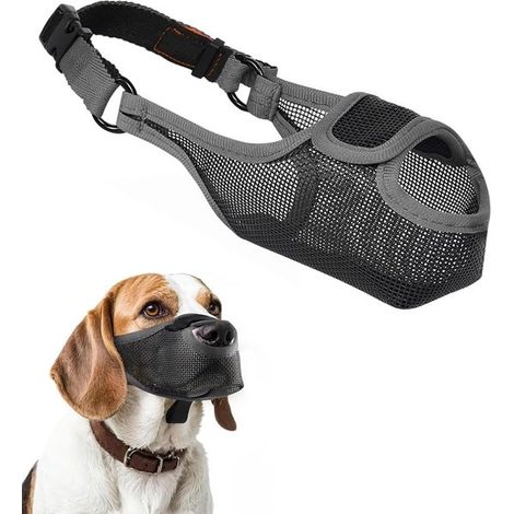 Maulkorb für Hunde Maulkorb für kleine Hunde Nylon-Maulkorb Atmungsaktiver Maulkorb für Hunde Verstellbar Maulkorb für kleine mittlere und große (1/5)