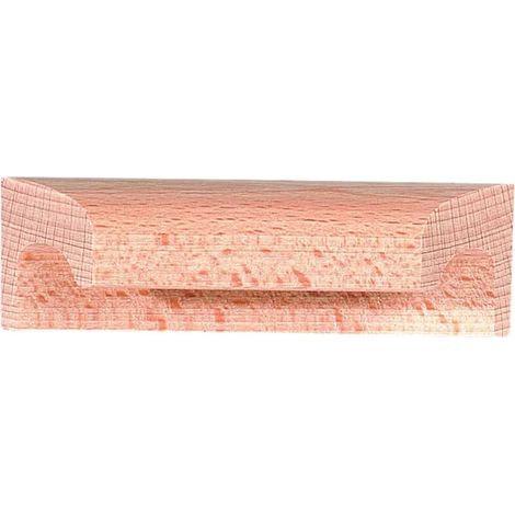 POIGNEE HETRE APPLIQ. BISEAUTE 64MM