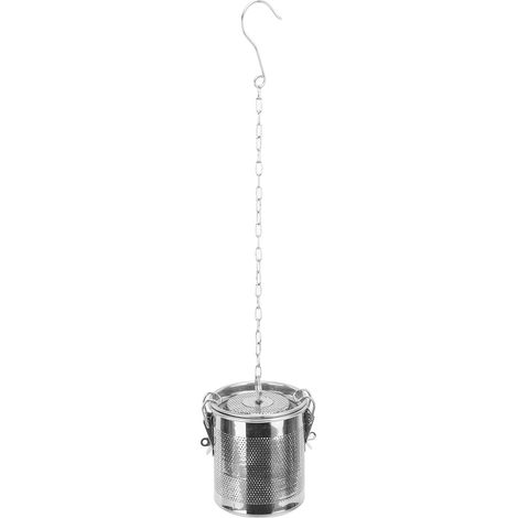 Boule à épices Infuseur à épices Panier en maille d'acier inoxydable Passoire à assaisonnement facile à nettoyer pour soupes et restaurants L (1/5)