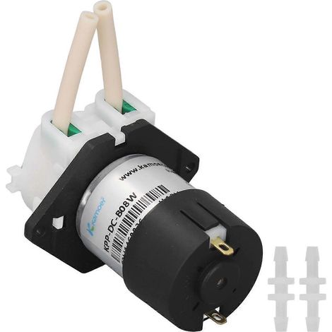 Pompe péristaltique, mini moteur CC à balais, petite pompe électrique auto-amorçante pour le dosage de liquides, 90 ml/min, 5 W, 12