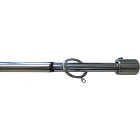 1PZ BASTONE PER TENDE NEW YORK Estensibile cm. 120¸215 col. Acciaio