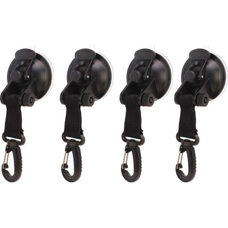 royaluxe -Ventouses robustes, ancre, haute résistance, portables, fortes, avec crochets, pour auvent latéral de Camping-car, 4 pièces (1/5)