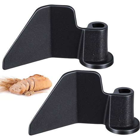 Lot de 2 lames de pétrissage en acier inoxydable pour machine à pain (noir) (1/5)