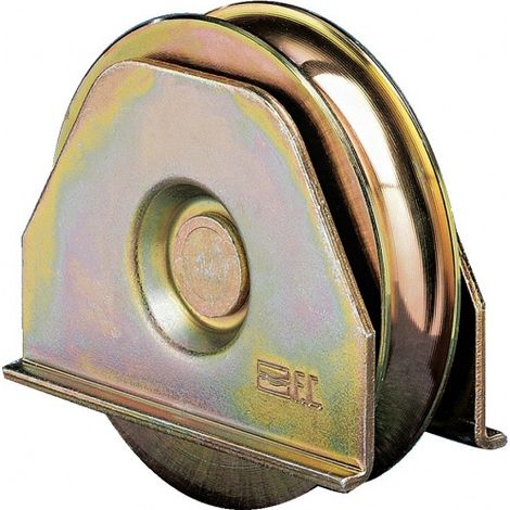 Roue avec plaque gorge V 100mm - FRATELLI COMUNELLO - 330V-100 (1/2)