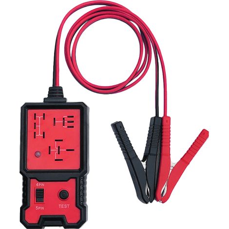Probador electrónico de relés de 12 V para baterías de coche con pinzas - Herramienta de diagnóstico de relés para automóviles (1/5)