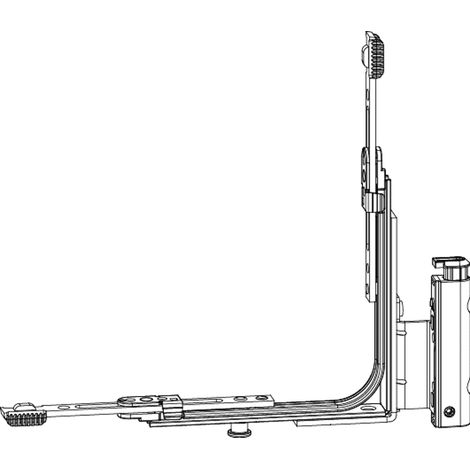 MACO MM Falzecklagerband DTuni mit ÜV, EH, 1iS, 12/18-13 mm, rechts, silber