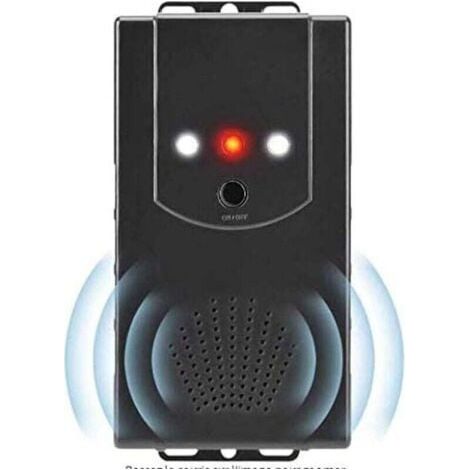 Debuns – Répulsif ultrason pour animaux – Fréquences ajustables 12 à 24 kHz – Indicateur lumineux – Bac à poudre inclus – Pour intérieur et extérieur (1/5)