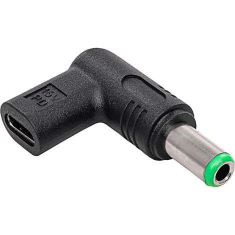 Adaptador USB-C / 6,3 x 3,0 mm para portátil Toshiba AK-ND-C18 Power Delivery de 100 W (1/3)