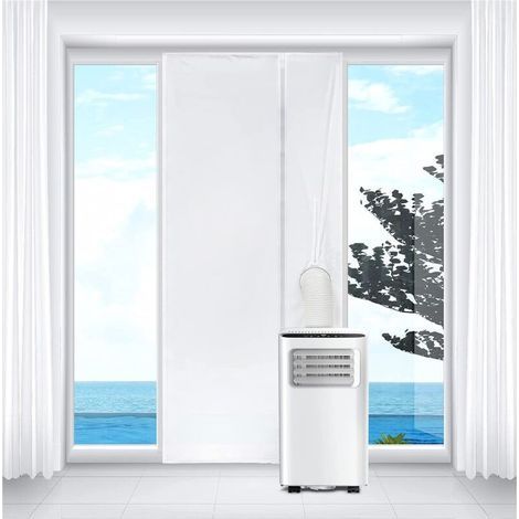 Joint de Porte pour Climatiseur Mobile et Sèche-Linge, Joint de Porte climatiseur,Tissu de Calfeutrage de Porte pour Toutes Les Climatiseur Mobile,Facile à installer,210x90 cm