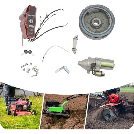 Kit de démarrage électrique, Aluminium et fer de haute qualité, Taille de la boîte de commutation 175,5 cm, Compatible avec les modèles de moteur à essence GX340 et GX390, Pièces de rechange 31100-ZE3 (1/5)