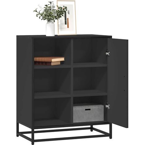 Sideboard Black 62x35x76 cm Engineered Wood vidaXL (1/5)
