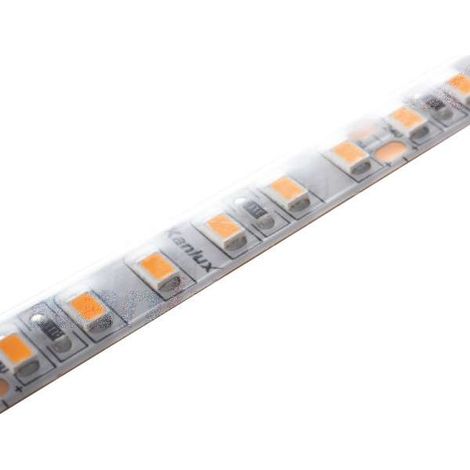 Striscia LED waterproof IP65 16W/m 120 LED/m lunghezza 5m - Bianco Caldo 3000K (1/4)