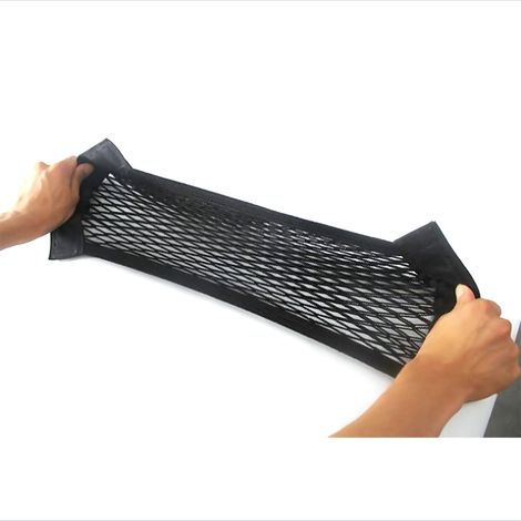Coffre de Voiture Range-Caisse Filet Maille Sac de Rangement Accessoire Auto Organisateur Poche Adhésif Porte-Bagages (1/5)