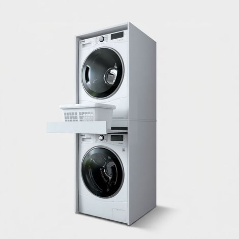 Colonne lave-linge sèche-linge gain de place Seran (1/5)