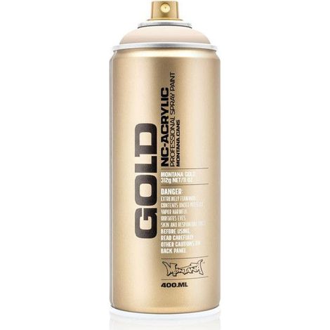 Bombe de peinture - Gold - Acrylique - Latte - G1410 - 400ml - Montana Cans