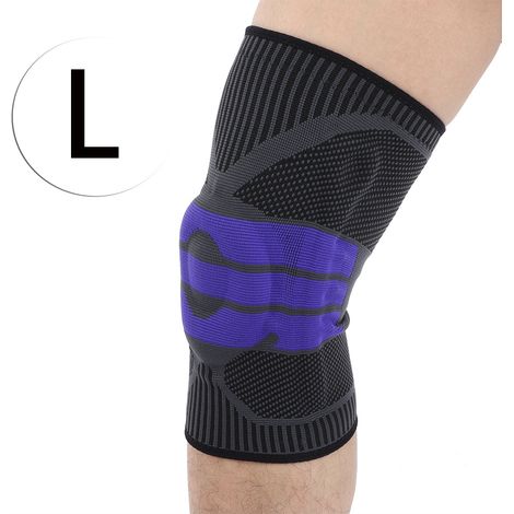 Genouillère De Sport - Compression Élevée Avec Coussinet En Silicone - Pour Basketball Randonnée Football - Taille L (1/5)