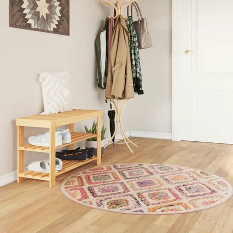 Tapis lavable, multicolore, Ø 120 cm