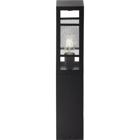 BRILLIANT Lampe, Getta Außensockelleuchte 50cm schwarz, Metall/Kunststoff, 1x A60, E27, 40W,Normallampen (nicht enthalten)