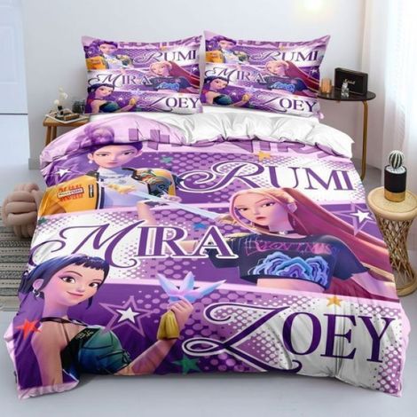 Housse de Couette - Parure de Lit Anime - Polyester Microfibre - 150x200 cm avec 2 Taies d'Oreiller 50x75 cm (1/5)