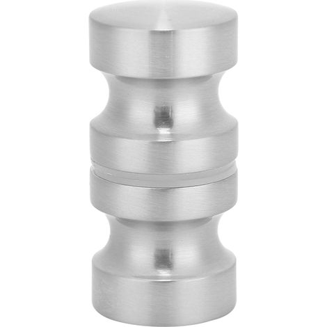 Poignée de porte vitrée alliage alu brossé tirage rechange vitrine douche salle bain 6,2x3 cm 1 pièce 2 rondelles (1/5)