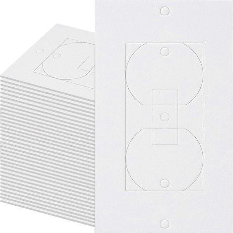 Cale-sorties d'air pour prises électriques, 100 pièces, coussinets isolants en mousse EVA pour murs. (1/5)