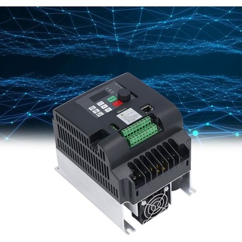 Jeffergarden Onduleur de fréquence moteur ABS convertisseur de fréquence monophasé 220V à 3 phases 380V 5.5kw