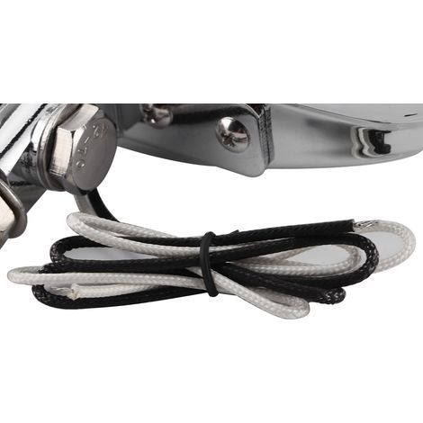 2pcs Phare Moto Rétro Carré Lumineux Double Projecteur Filetage M10 pour Motos et Quads (1/5)