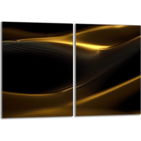 Piastra protettiva in vetro per stufa 2x40x52 Oro (1/5)