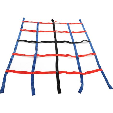 Filet d'escalade pour enfants, disponible en trois couleurs, capacité de charge de 661 lbs, dimensions 6,1 x 4,8 pi, fabriqué en polyester haute résistance, filet de chargement d'escalade extérieur. (1/5)
