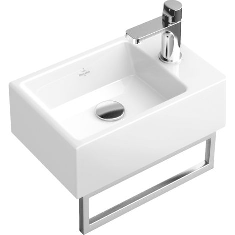 Villeroy & Boch Memento Handtuchhalter 874934D7 Edelstahl hochglanz poliert, für Handwaschbecken
