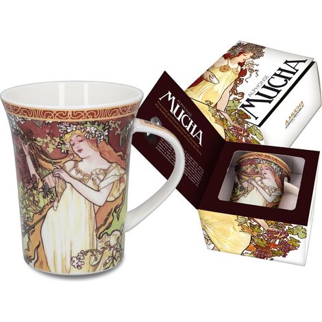 Carmani, Becher – Alfons Mucha, Vier Jahreszeiten – Frühling