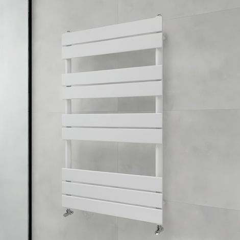 Acezanble Flat Panel Towel Rail Radiator Central Heating Rad White 1000x600mm (1/4)