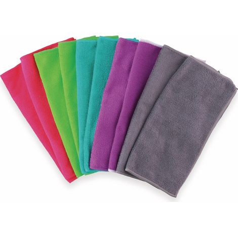 Chiffons de nettoyage en microfibre LIFETIME CLEAN, 10 pièces, 30x30 cm (1/3)