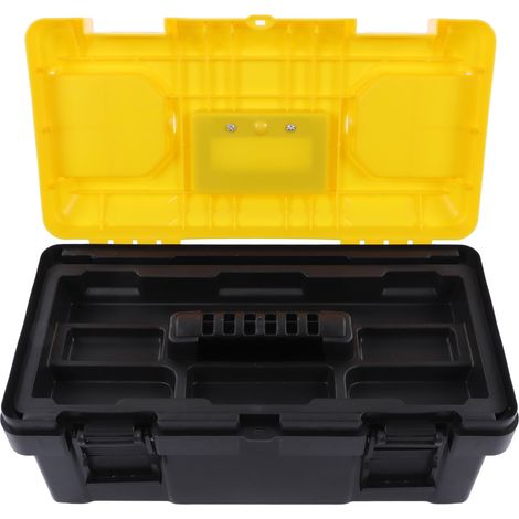 Coffre à outils plastique multifonction 19 pouces, rangement portable pour bricoleur, électricien et outillage quincaillerie, boîte de rangement robuste. (1/5)