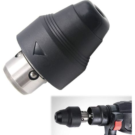 Mandrin Porte Foret Sans Clé Universel Mandrin Sans Clé Changement Rapide Adaptateur Convertisseur Mandrin à Changement Rapide Compatible avec GBH2-26DFR GBH2-28DFV GBH4-32DFR Marteau Perceuse (1/5)