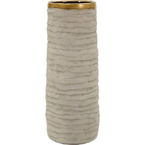 Vaso Fasezaha, Finitura Naturale, Colore Struttura oro, Beige (1/5)
