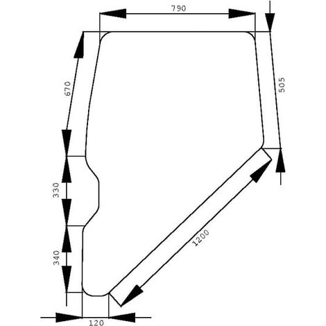 Türscheibe UNIVERSAL D9105 (1/2)