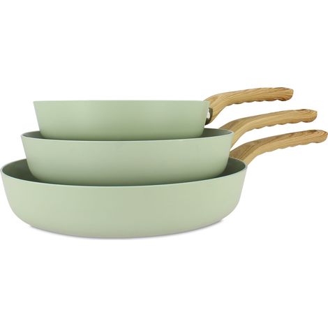 Set de 3 poêles en aluminium, COLORAMA