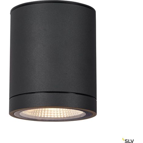 Plafonniers extérieurs LED ENOLA plafonnier extérieur rond M anthracite LED 10W 3000K/4000K IP65 - SLV 1003427 (1/5)
