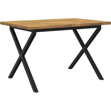 Quadratischer Esstisch 120 x 80 x 75 cm Massivholz Akazie vidaXL (1/5)