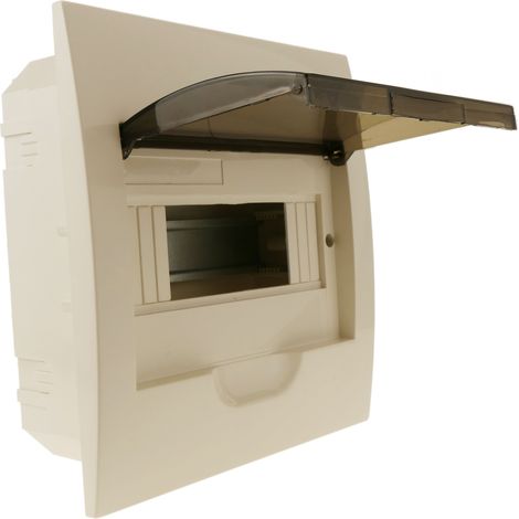 BeMatik - Boîte de distribution électrique de 8 modules de 17,5 mm pour encastré plastique ABS SPN IP40 (1/5)
