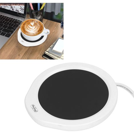 Sous-tasses isothermes/support pour tasse à café/coussin thermique/chauffe-tasses/chauffe-tasses/chauffe-tasses de bureau/chauffe-tasses à thé/chauffe-tasses de bureau, norme européenne 220 V, blanc (1/5)