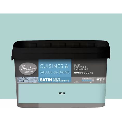 Peinture Cuisines & Salles de Bains Théodore Azur 2,5 L