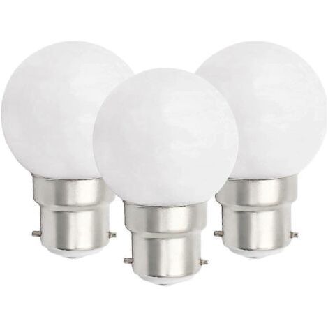 WXH Lot de 6 ampoules LED B22 3W, forme balle de golf, culot à baïonnette B22, petite ampoule globe, dimmable [DB]-AquaForge (1/3)