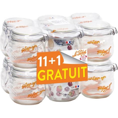 Lot Promo 12 Bocaux Le Parfait Super 0.5l (11 + 1 Offert) - Berlin Packaging France