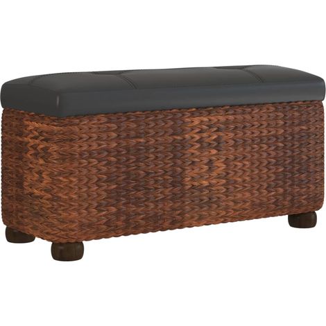Panca contenitore con cuscino 69 cm conocchia marrone 020010947