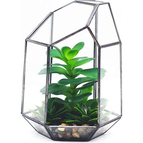 Terrarium - Label - Géométrique - Verre - 16x14x25 cm - Décoration moderne (1/4)