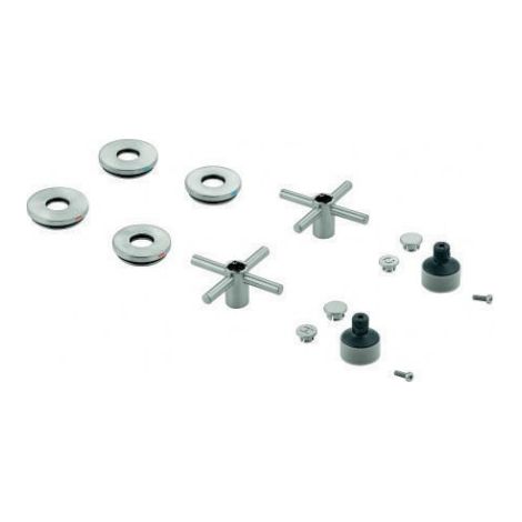 Poignée croisée 48406 pour Atrio 2 2 pièces en acier supersteel (1/3)