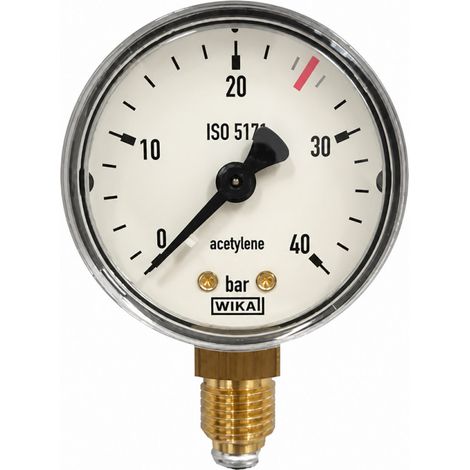 Acetylenmanometer HP: 0 bis 40 B (1/2)