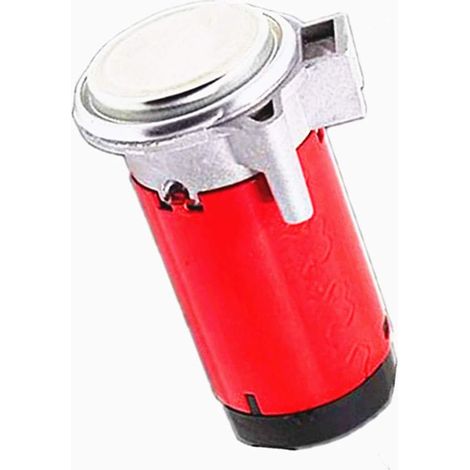 Horn Air Pump Voiture Pompe à air Compresseur d'air Klaxon Pompe à air de Moteur de Voiture ne Rouille Pas klaxon compresseur kit Rouge chromé pour Tout 12V air klaxon Camion Bateau Voiture ect (1/5)